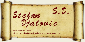 Stefan Đalović vizit kartica